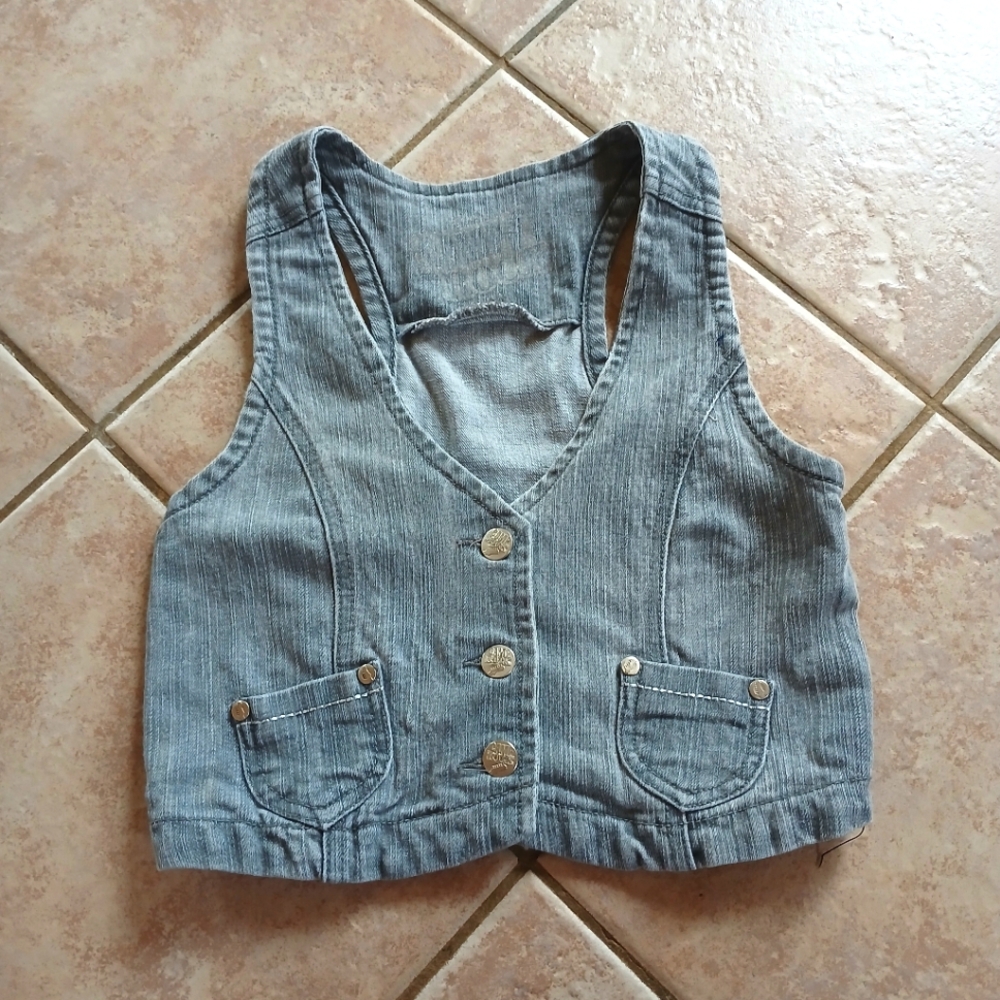 Vintage Disney Channel Camp Rock Denim Vest